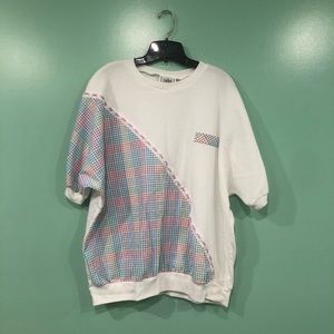 Vintage 90s Oversized Top & Short Set Size XL